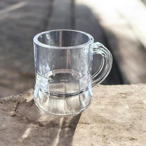 6- Clear Shot Glass Mug with Hand